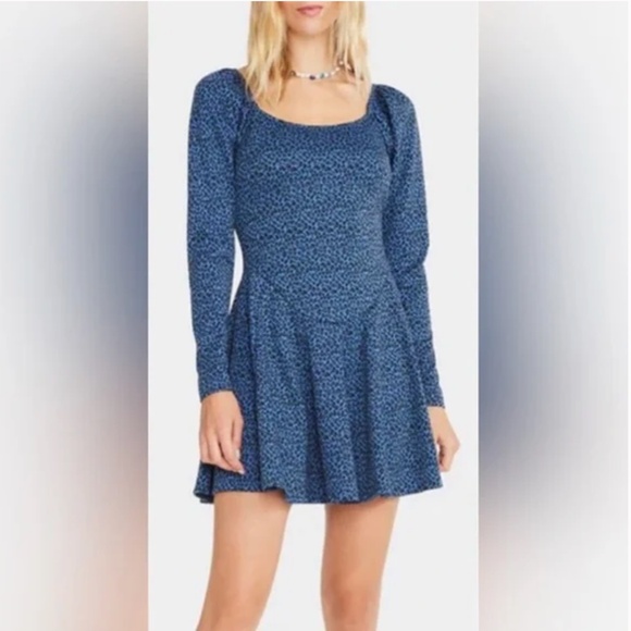 Betsey Johnson Dresses & Skirts - Betsey Johnson Two Tone Cheetah Print Skater Mini Dress XL RARE